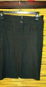 Sensational S / M Black Stretch Pencil Skirt